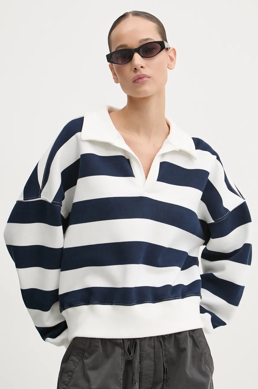 Μπλούζα Abercrombie & Fitch χρώμα: μπεζ, KI152-4156