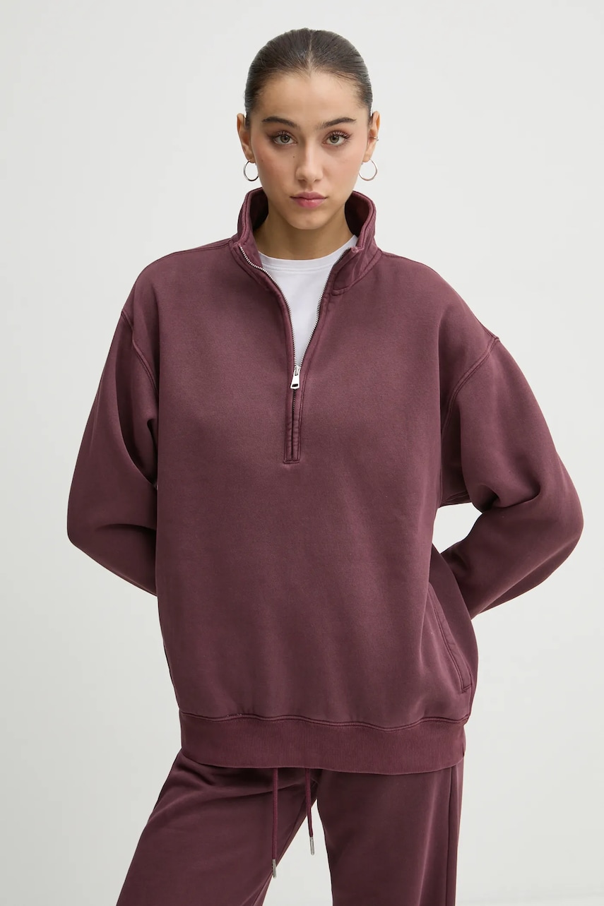 Μπλούζα Abercrombie & Fitch χρώμα: μοβ, KI152-4239