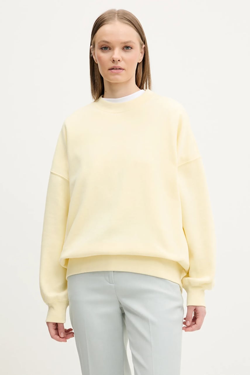 Μπλούζα Abercrombie & Fitch χρώμα: κίτρινο, KI152-5094