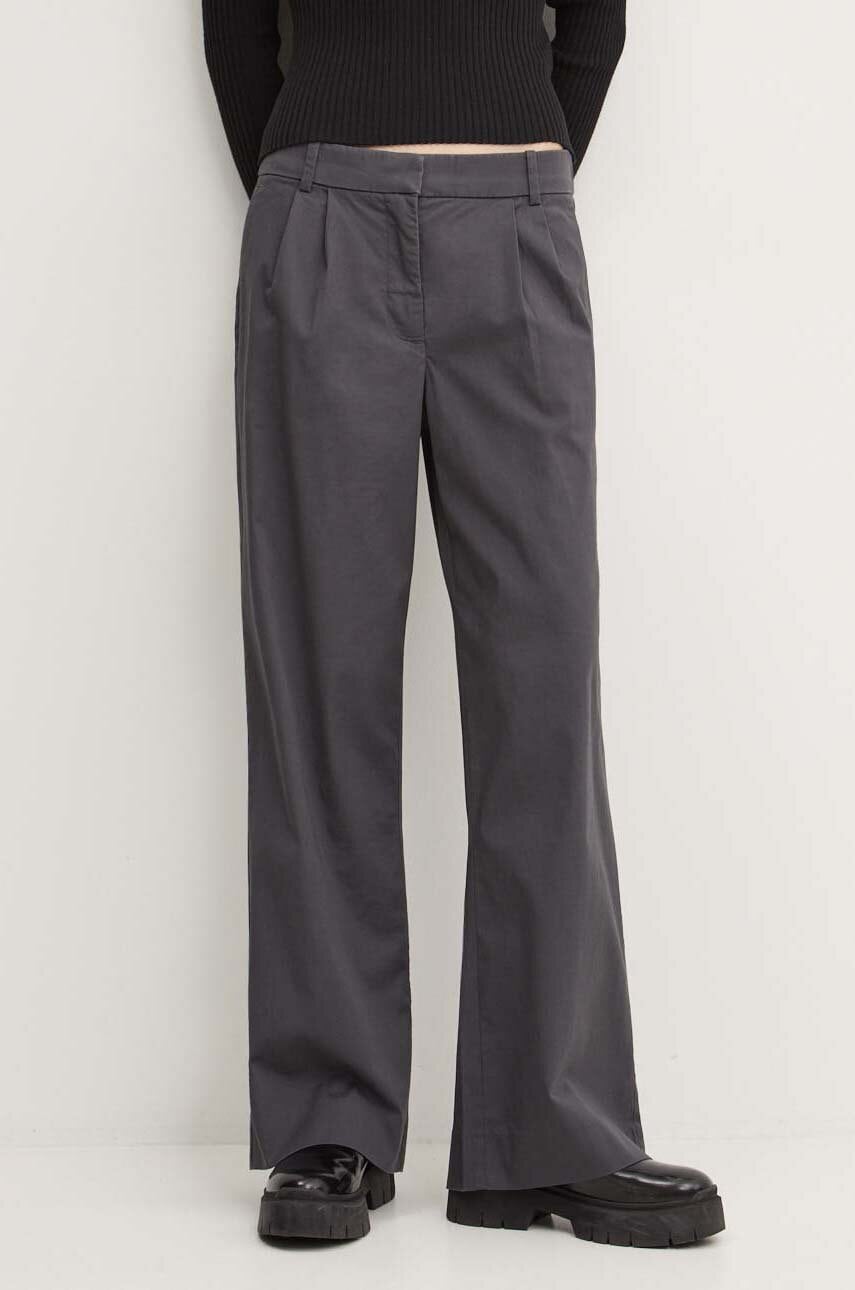 Παντελόνι Abercrombie & Fitch χρώμα: γκρι, KI156-4417