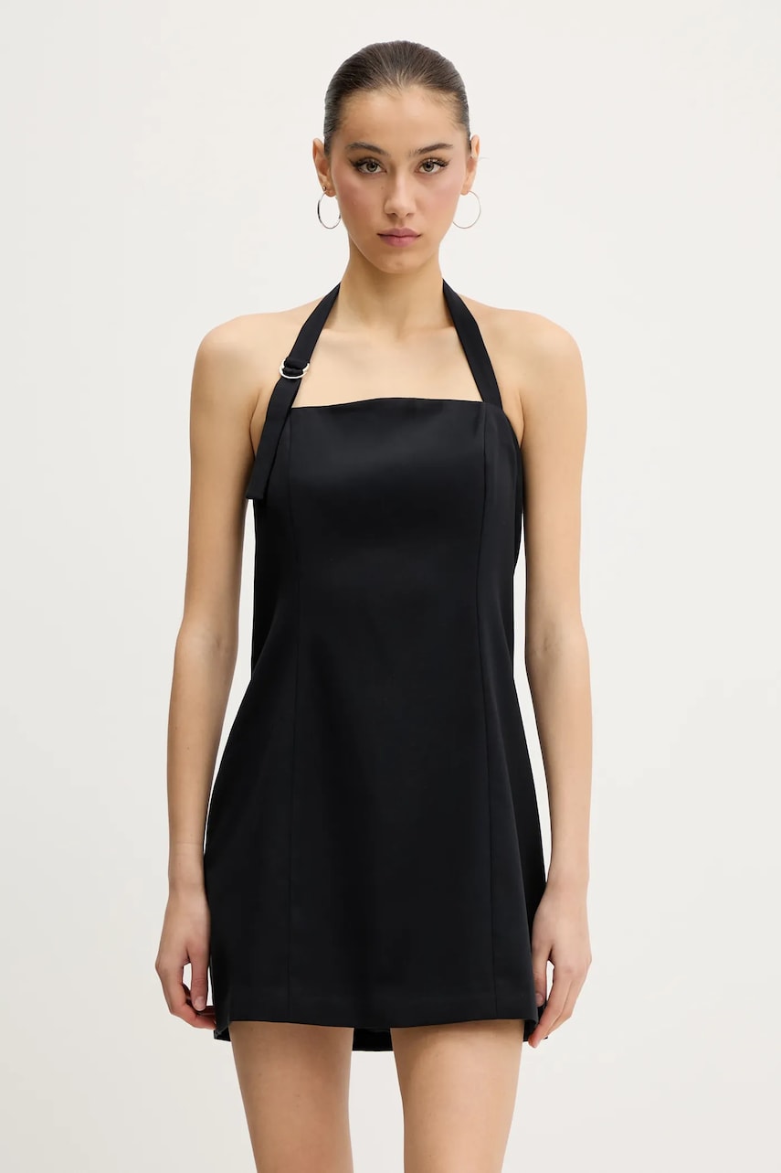 Φόρεμα Abercrombie & Fitch χρώμα: μαύρο, KI159-5487