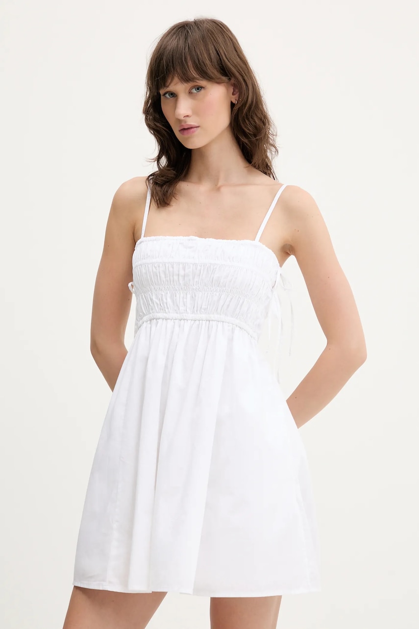 Φόρεμα Abercrombie & Fitch χρώμα: άσπρο, KI159-5820