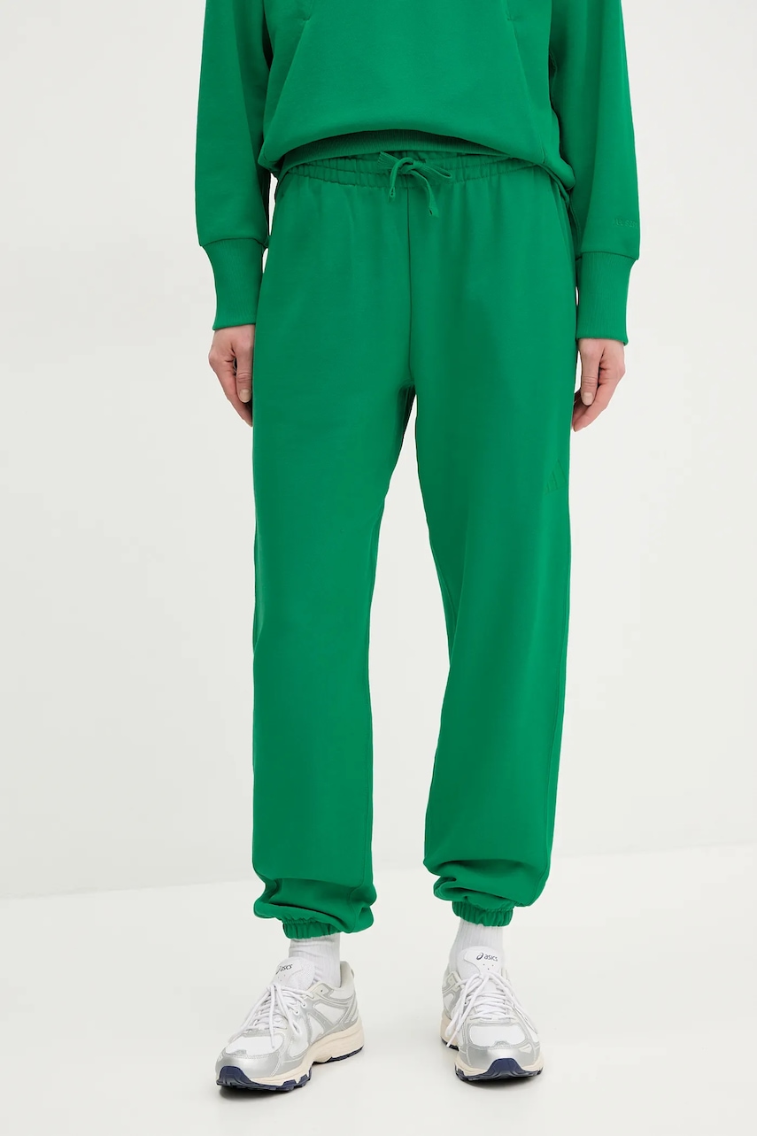 Βαμβακερό παντελόνι adidas ALL SZN χρώμα: πράσινο, JD4724
