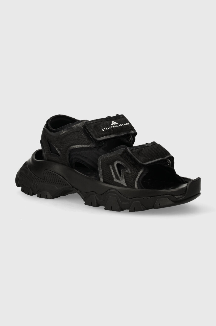 Σανδάλια adidas by Stella McCartney Hika χρώμα: μαύρο, IE3540