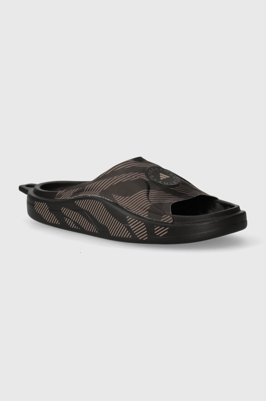 Παντόφλες adidas by Stella McCartney χρώμα: μαύρο, IF6066