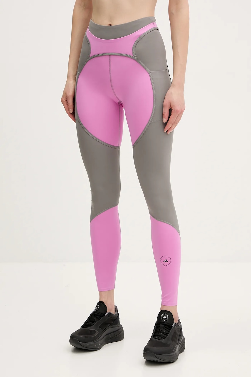 Κολάν προπόνησης adidas by Stella McCartney Two-Tone χρώμα: μοβ, JI5247