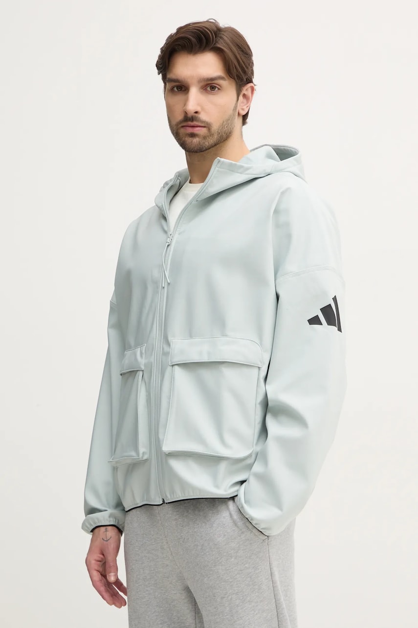 Μπουφάν adidas City Escape χρώμα: πράσινο, JF3302