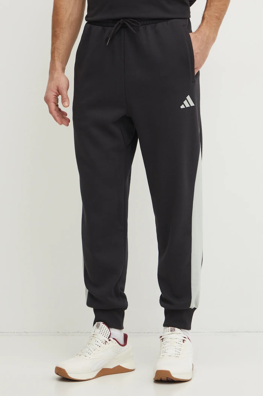 Παντελόνι φόρμας adidas Essential Colorblock χρώμα: μαύρο, JD8061