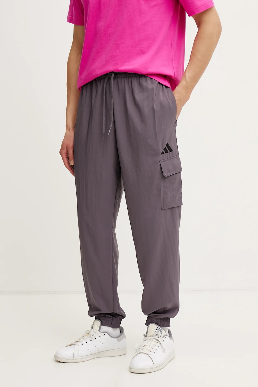 Παντελόνι φόρμας adidas Essential χρώμα: μοβ, JD1822