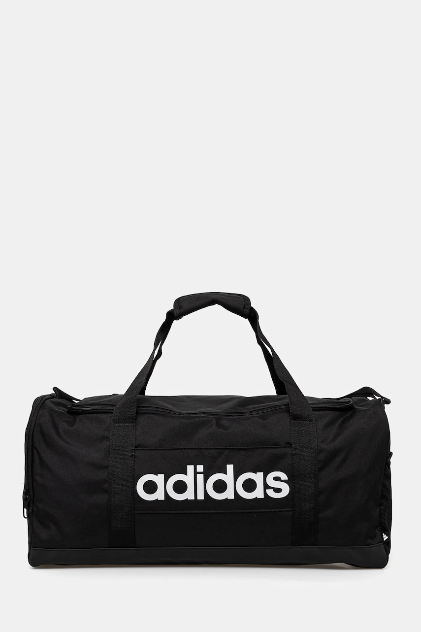 Τσάντα adidas Linear Duffel χρώμα: μαύρο, JD9555