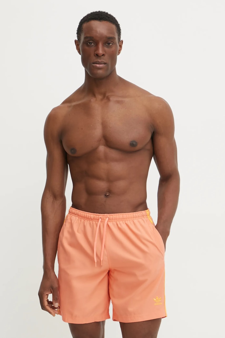 Μαγιό adidas Originals Adicolor χρώμα: πορτοκαλί, JG3704