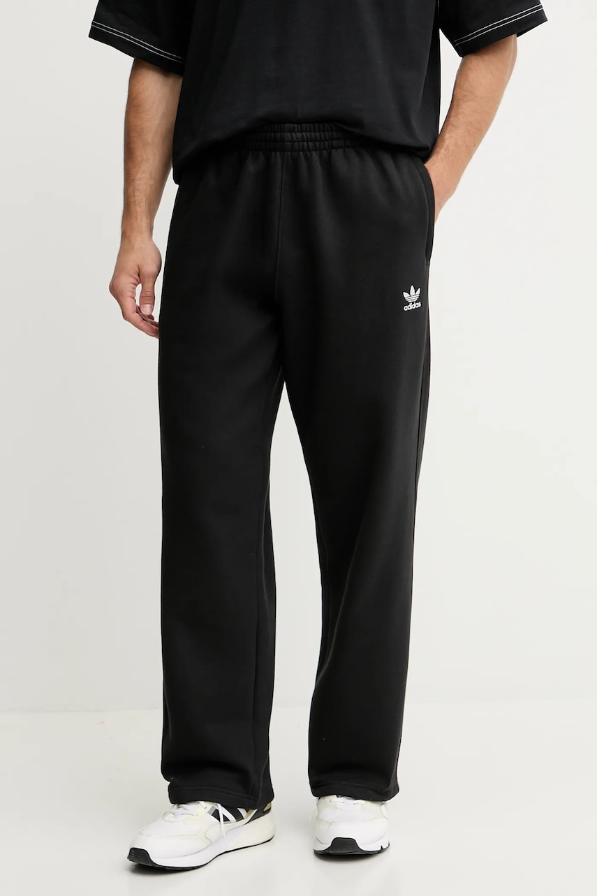 Παντελόνι φόρμας adidas Originals Essential ανδρικό, χρώμα: μαύρο, JV6052