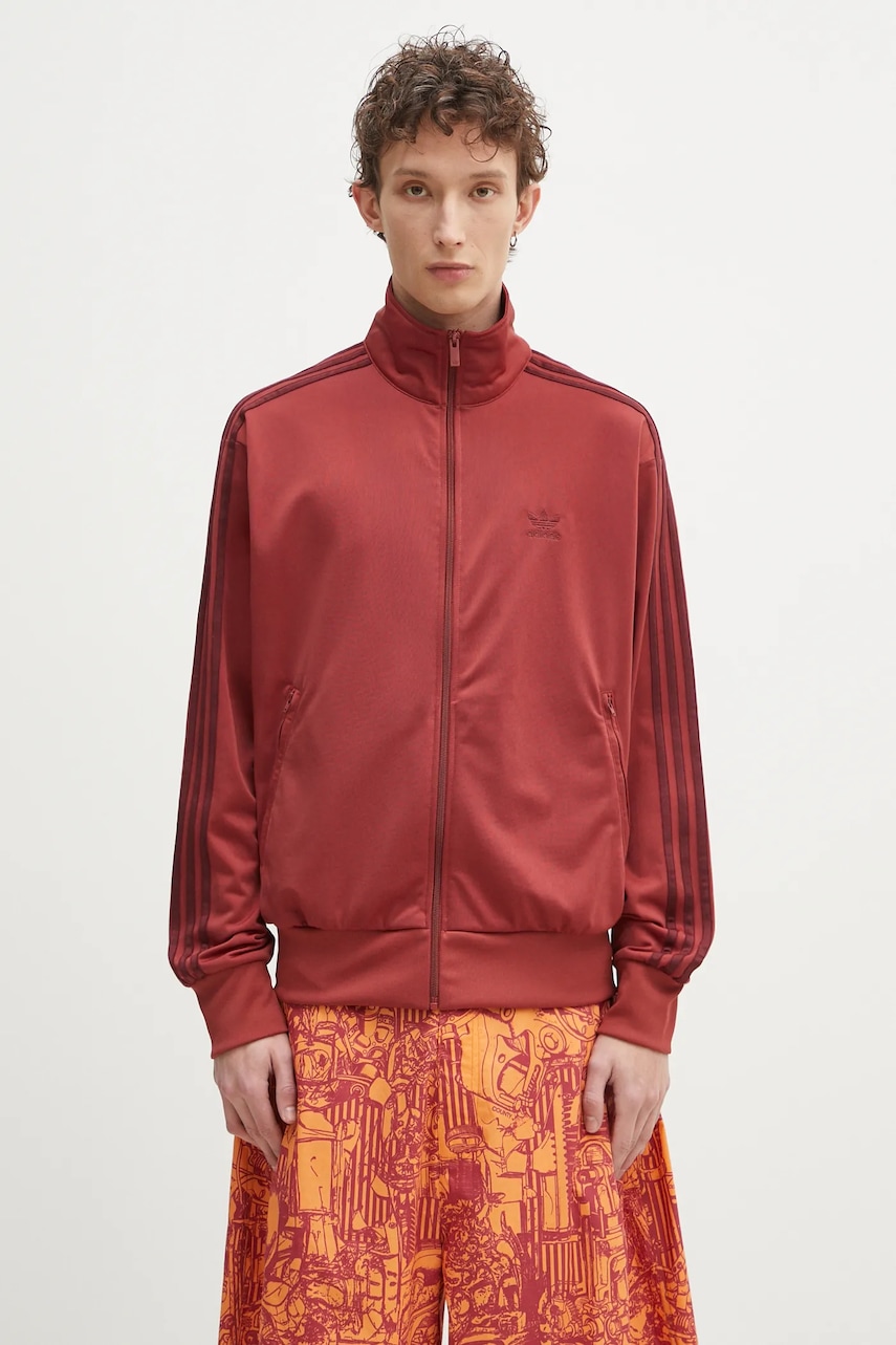 Μπλούζα adidas Originals Firebird Tracktop χρώμα: μπορντό, JP2545
