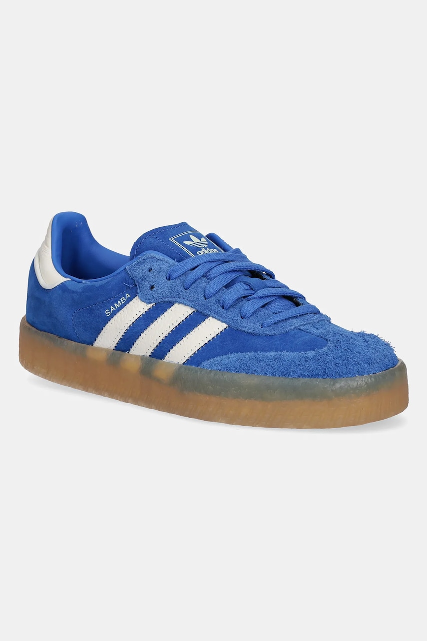 Σουέτ αθλητικά παπούτσια adidas Originals Sambae W χρώμα: μπλε, JI2743