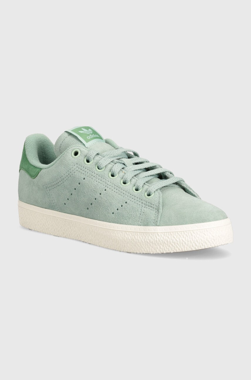 Σουέτ αθλητικά παπούτσια adidas Originals Stan Smith CS χρώμα: πράσινο, IF6944