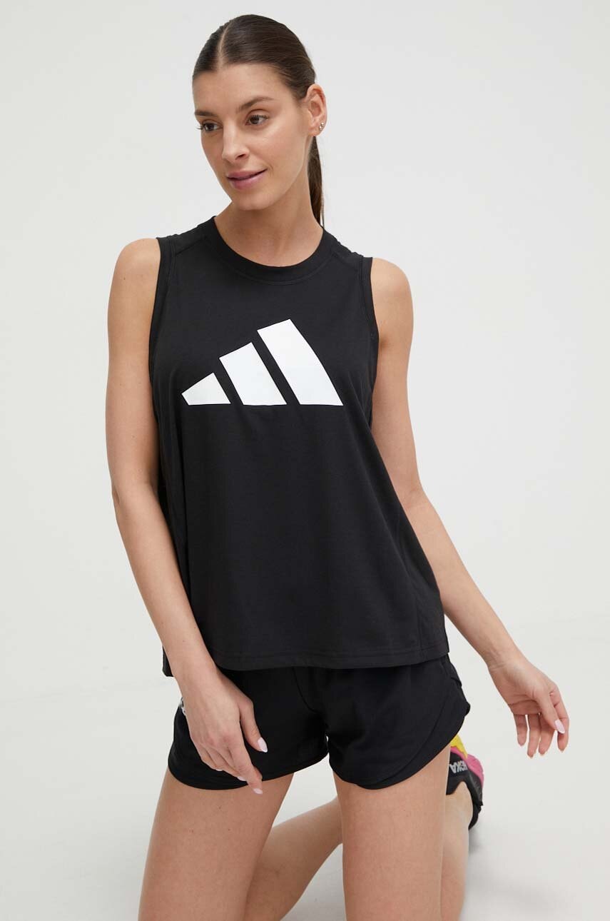 Τοπ προπόνησης adidas Performance Training Essentials Training Essentials χρώμα: μαύρο IT0539