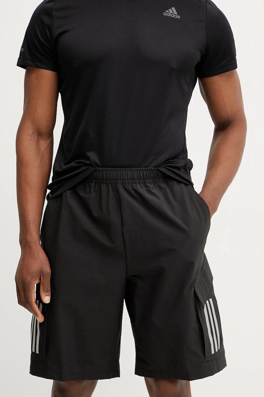 Σορτς adidas x Mercedes χρώμα: μαύρο, JX8279