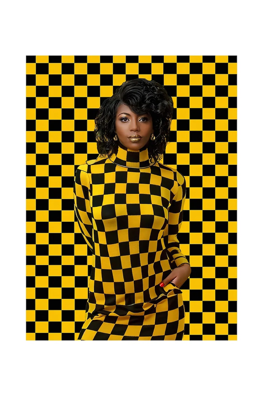 Έργο τέχνης σε ακρυλικό γυαλί a.i art HARTMAN Black Magic Woman 06 χρώμα: πολύχρωμο