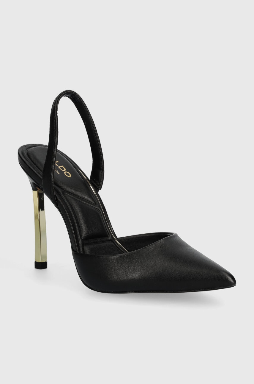 Δερμάτινες γόβες Aldo Shimmy χρώμα: μαύρο, 13743840.Shimmy