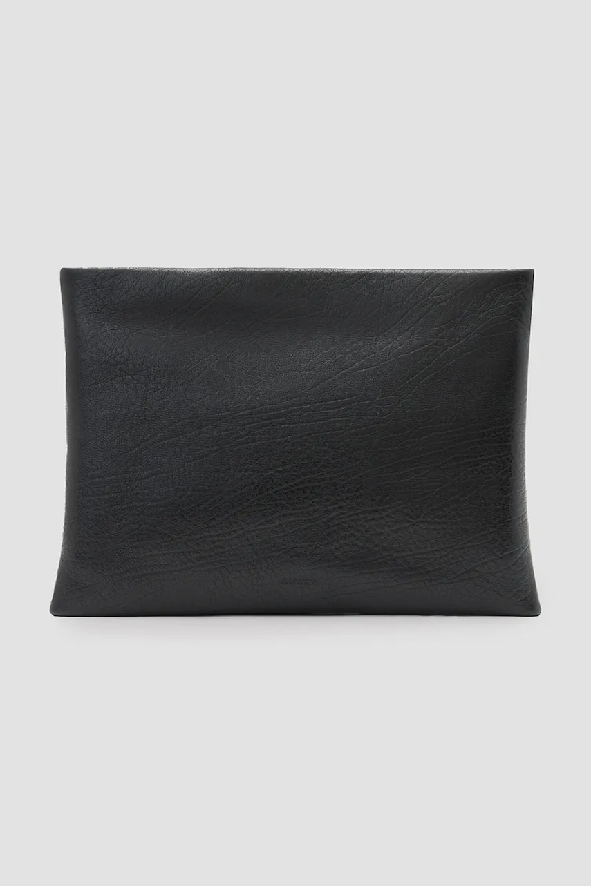Δερμάτινη τσάντα ώμου AllSaints BETTINA χρώμα: μαύρο, W126XC