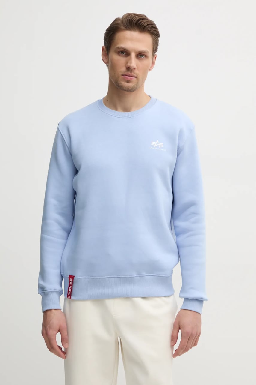 Μπλούζα Alpha Industries Bluza Alpha Industries 188307 03 χρώμα: μαύρο, 188307