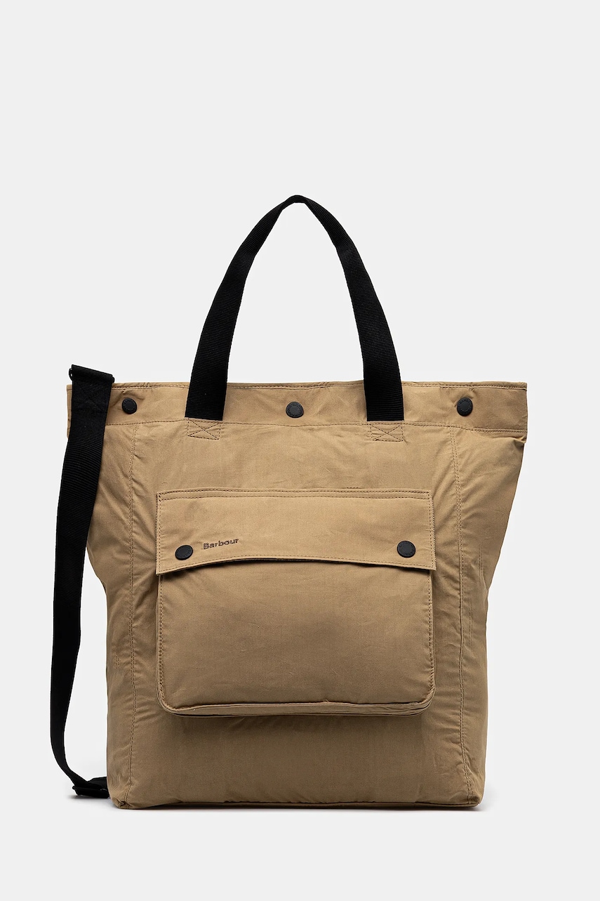 Βαμβακερό σακίδιο πλάτης Barbour Barbour Transport 3 Way Tote/Backpack Bag χρώμα: πράσινο, UBA0740