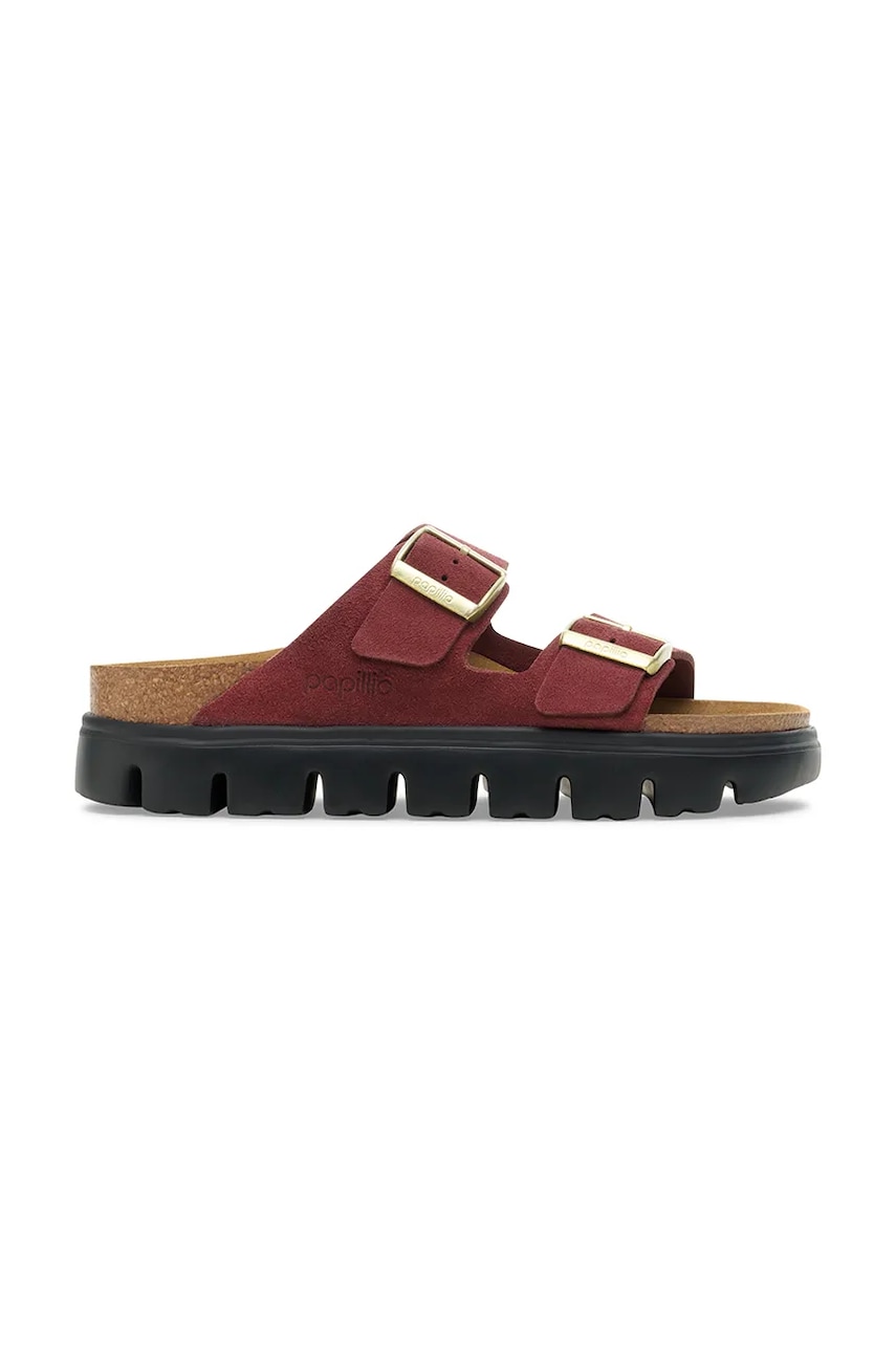 Παντόφλες Birkenstock Arizona Chunky Birkenstock x Papillio χρώμα: κόκκινο, 1030581