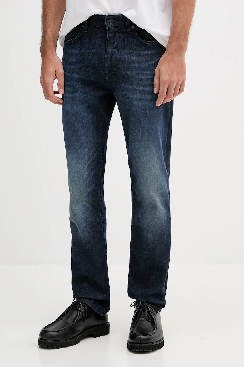 Τζιν παντελόνι BOSS Orange χρώμα: ναυτικό μπλε, 50544642