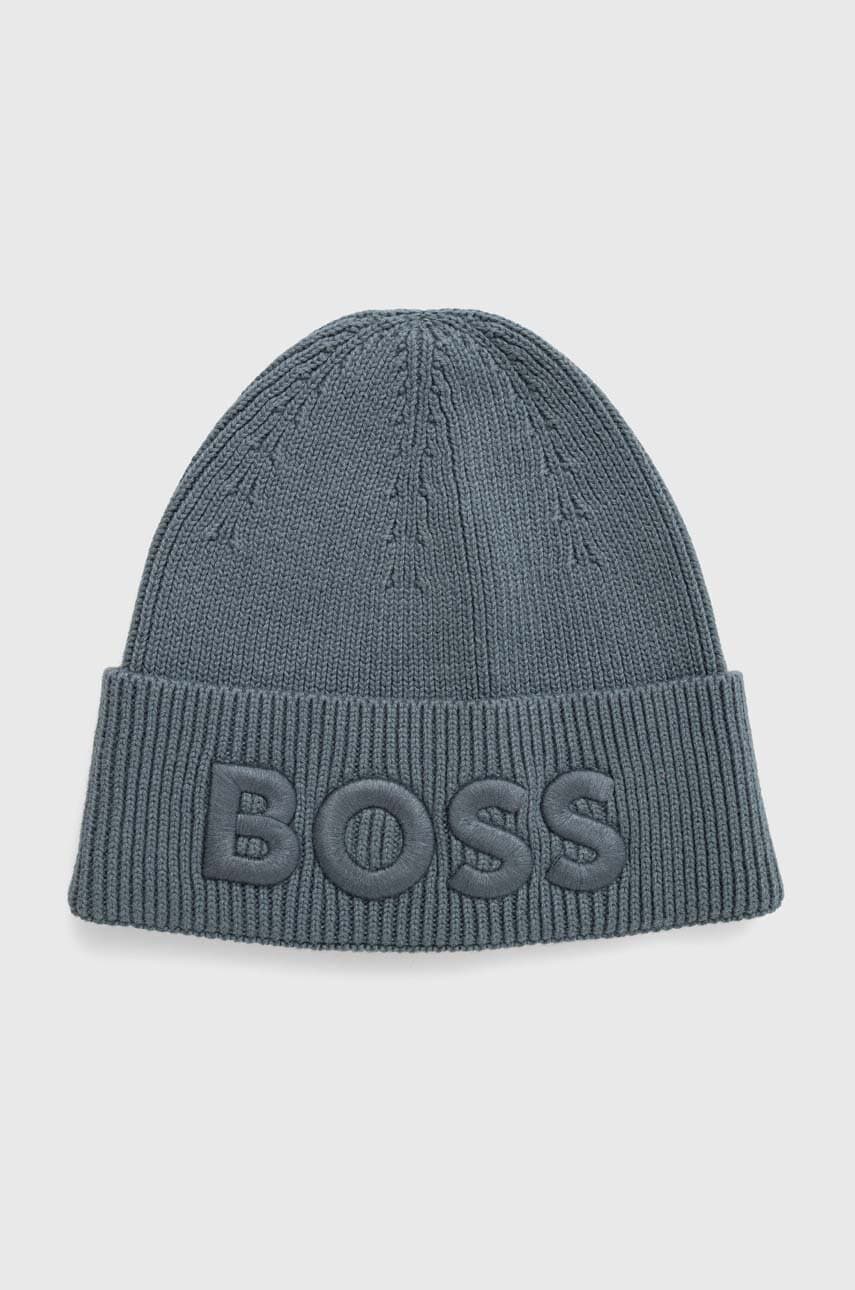 Σκουφί από μείγμα μαλλιού Boss Orange BOSS ORANGE χρώμα: πράσινο