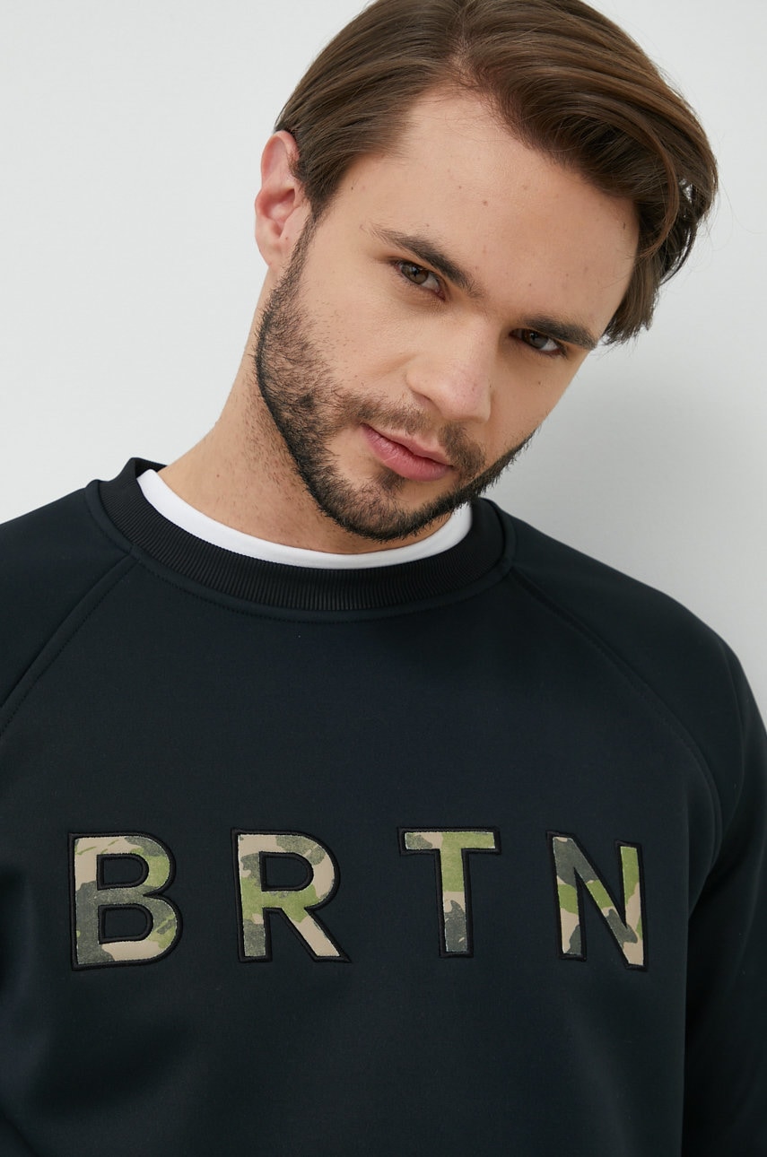 Μπλούζα Burton Crown χρώμα: μαύρο