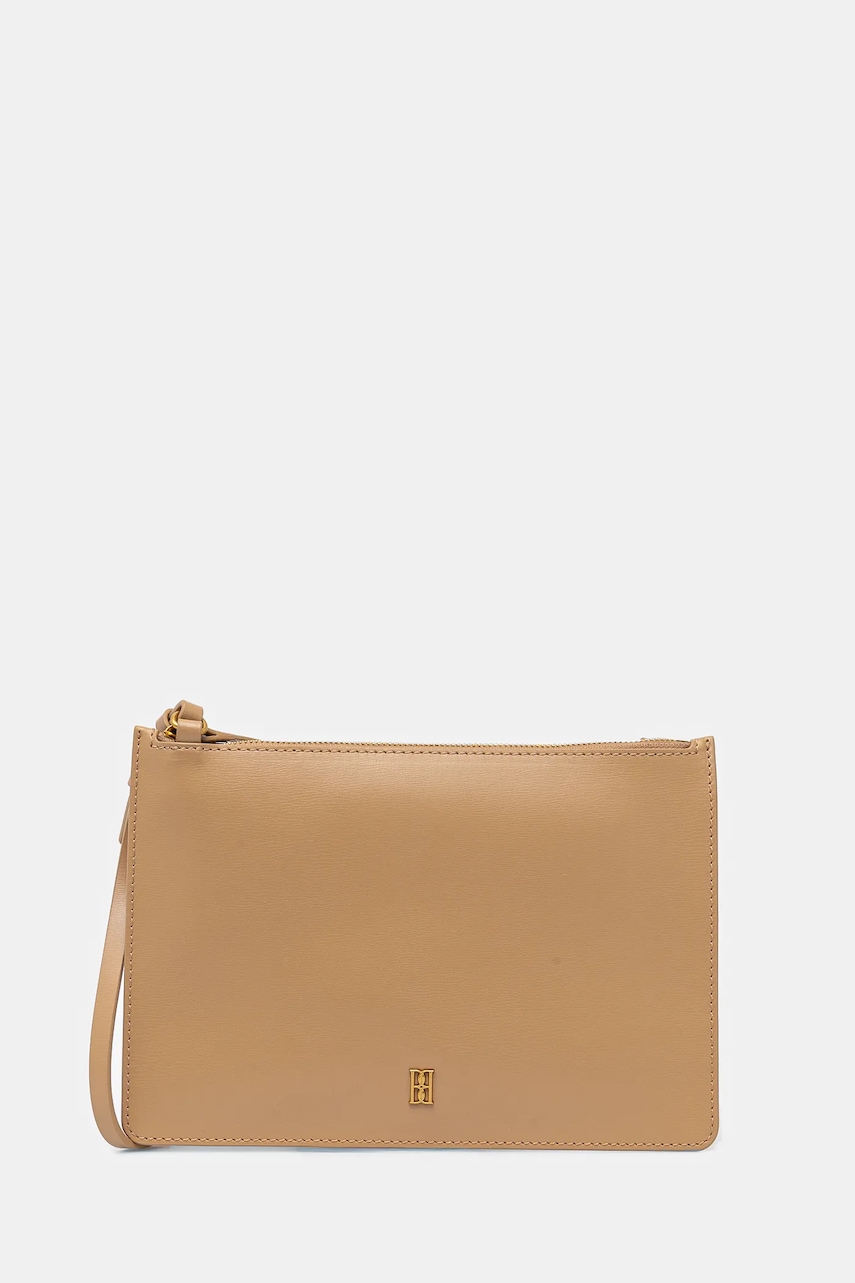 Δερμάτινη τσάντα By Malene Birger AYA PURSE χρώμα: μπεζ, 103357
