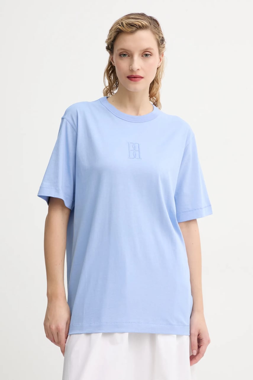 Βαμβακερό μπλουζάκι By Malene Birger FAYEH. γυναικείο, χρώμα: μπλε, 102472