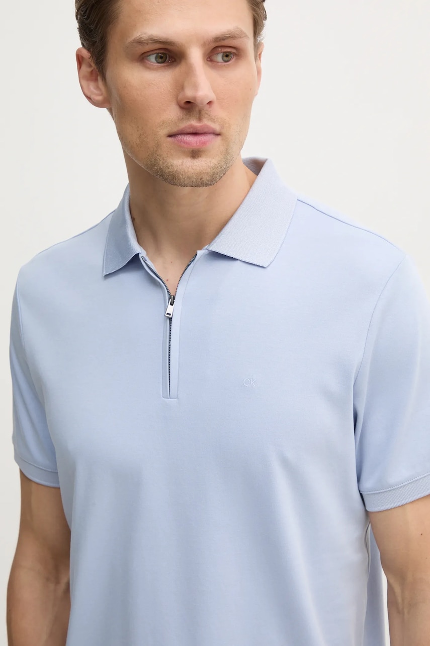 Βαμβακερό μπλουζάκι πόλο Calvin Klein
