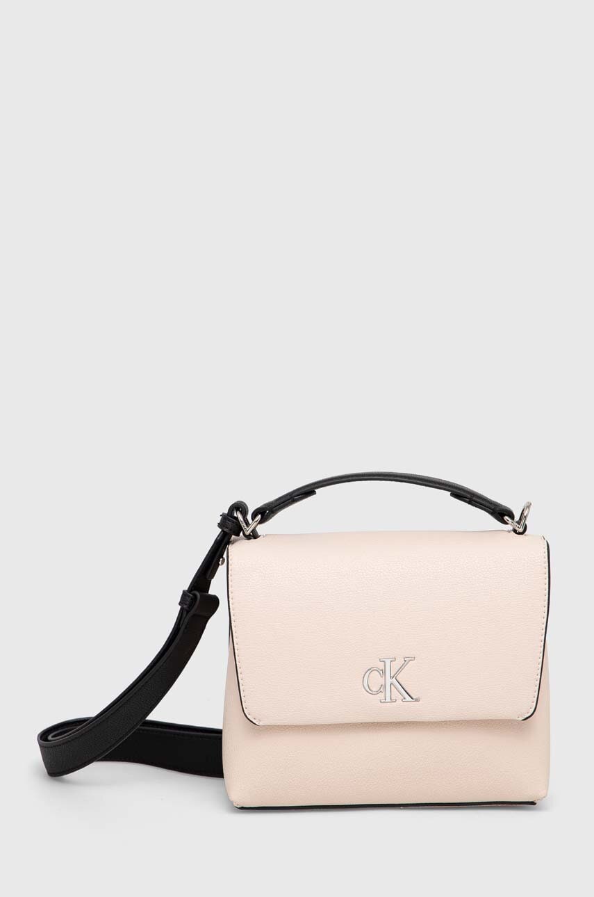 Τσάντα Calvin Klein Jeans χρώμα: ροζ