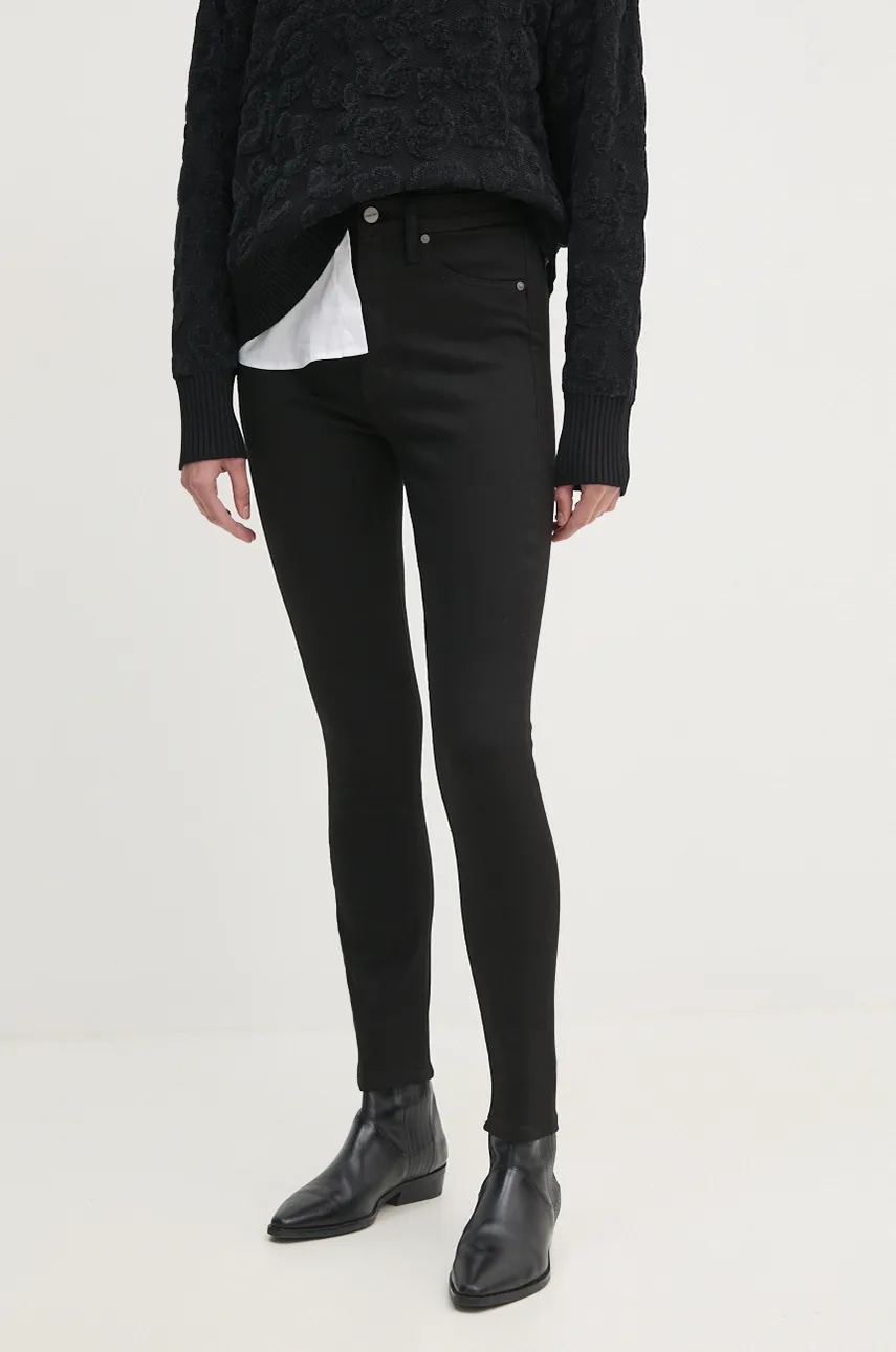 Τζιν παντελόνι Calvin Klein χρώμα: μαύρο, K20K207606