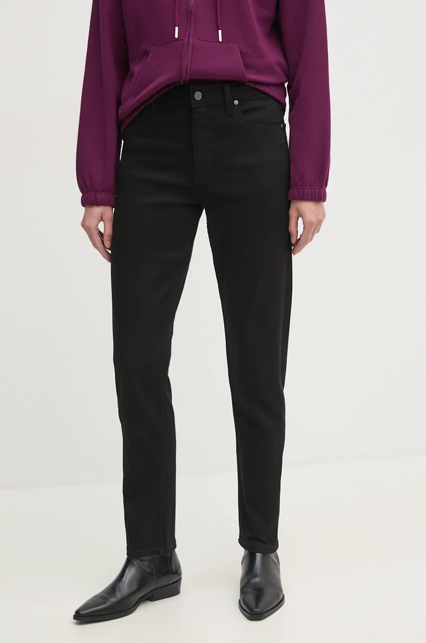 Τζιν παντελόνι Calvin Klein χρώμα: μαύρο, K20K207607
