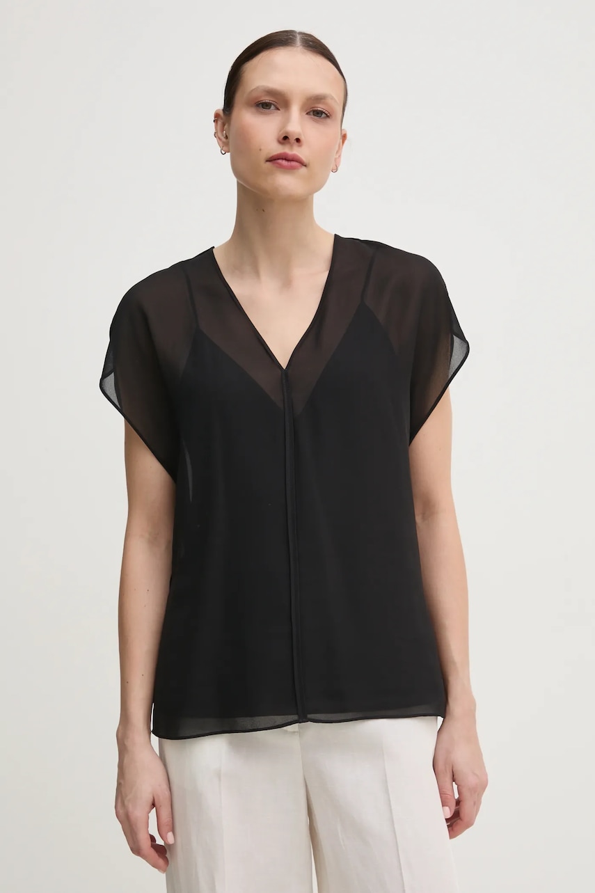 Μπλουζάκι Calvin Klein χρώμα: μαύρο, K20K208187