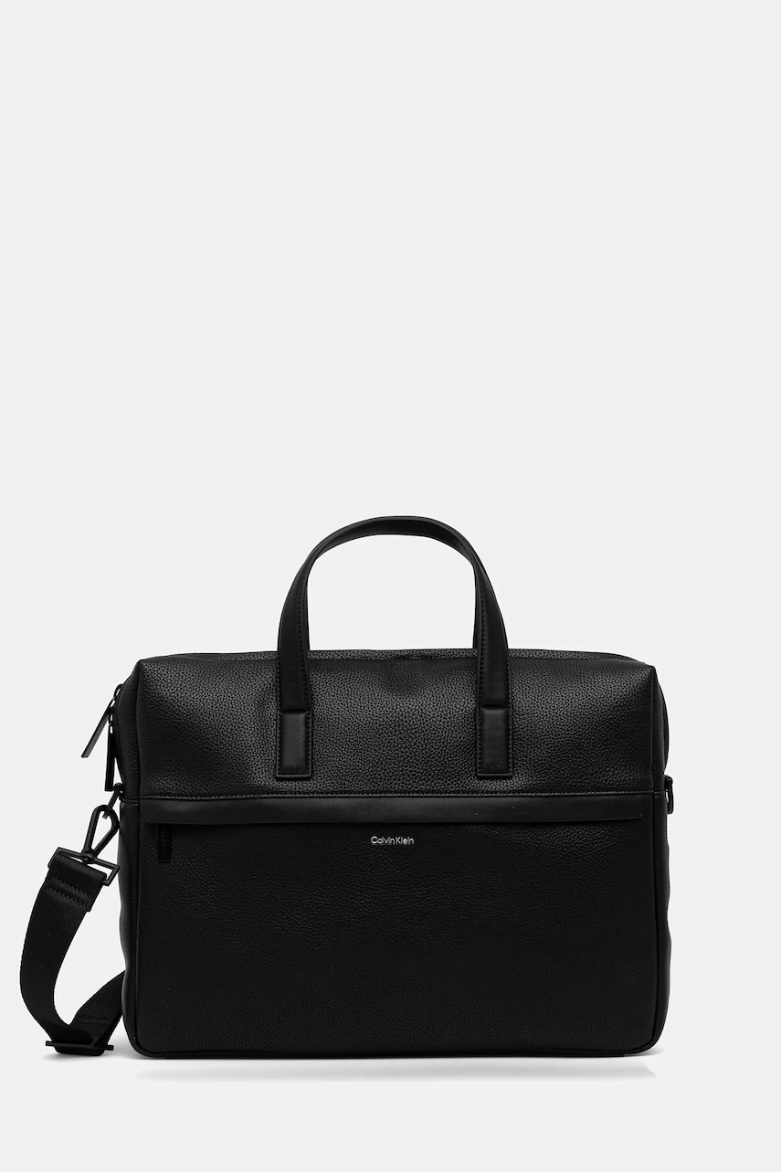Τσάντα φορητού υπολογιστή Calvin Klein χρώμα: μαύρο, K50K513050
