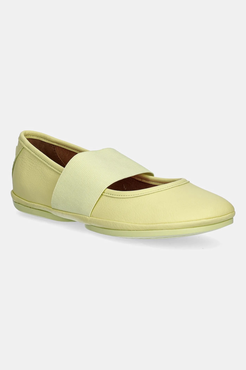 Μπαλαρίνες Camper Right Nina χρώμα: κίτρινο, 21595-260