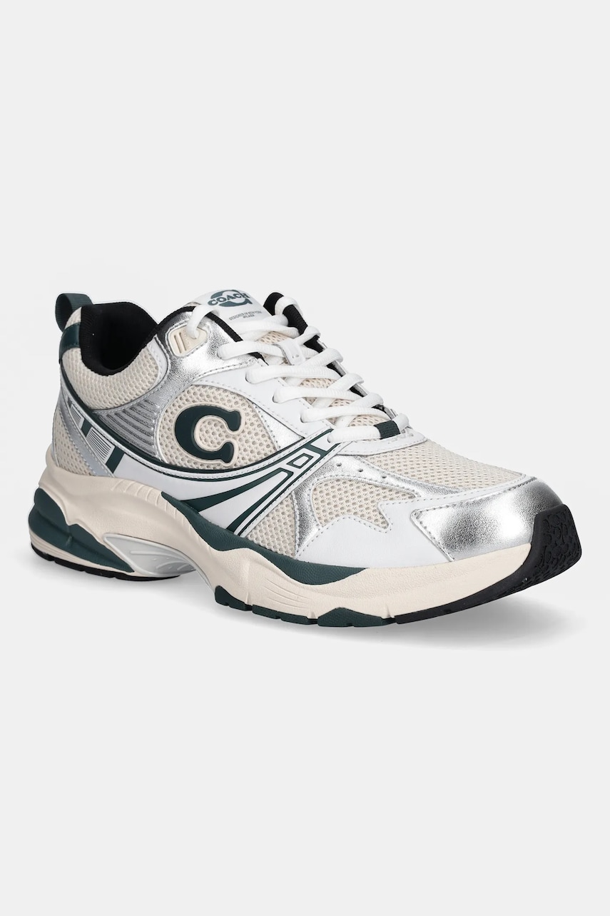 Αθλητικά Coach Mesh Sneaker χρώμα: πράσινο, CAQ28