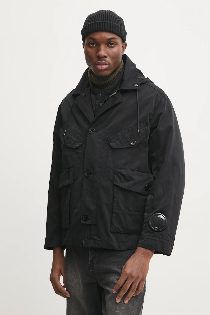 Μπουφάν C.P. Company Outerwear Medium Jacket In Micro Kei χρώμα: μαύρο, 17CMOW224A110089G