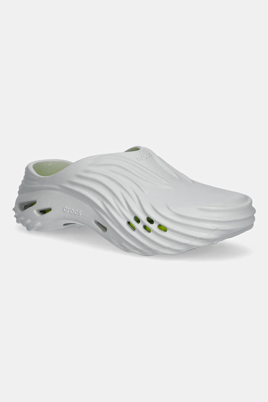 Παντόφλες Crocs Echo Wave Clog χρώμα: γκρι, 210521