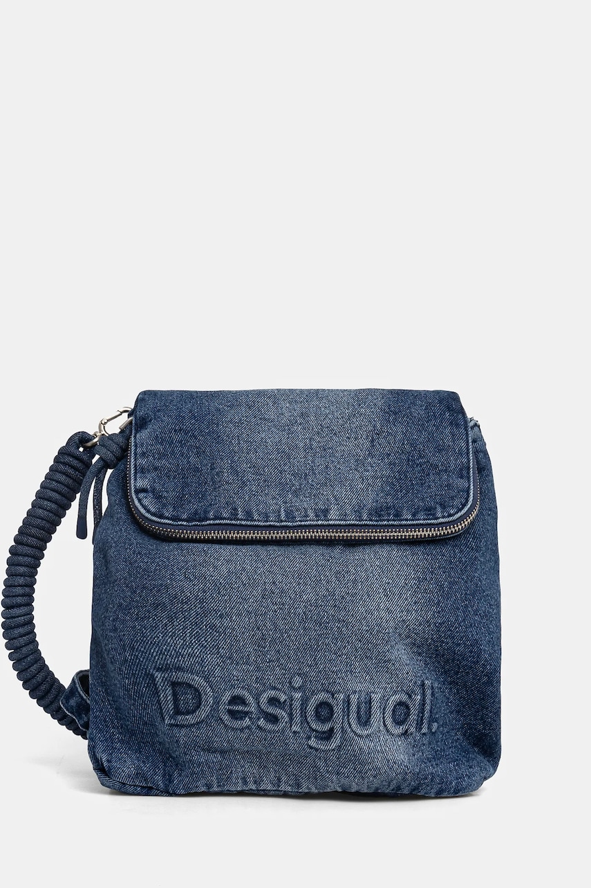 Τζιν σακίδιο πλάτης Desigual HALF LOG χρώμα: μπλε, 25SAKD05