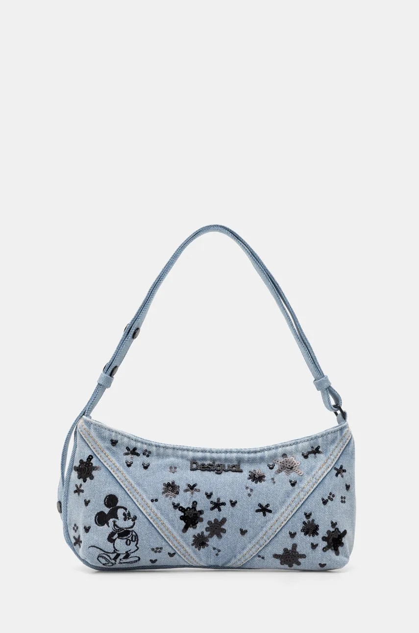 Τζιν τσάντα Desigual MICKEY SPLE χρώμα: μπλε, 25SAXD16