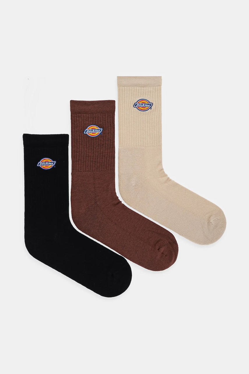 Κάλτσες Dickies 3-pack χρώμα: καφέ, DK0A4X82K471