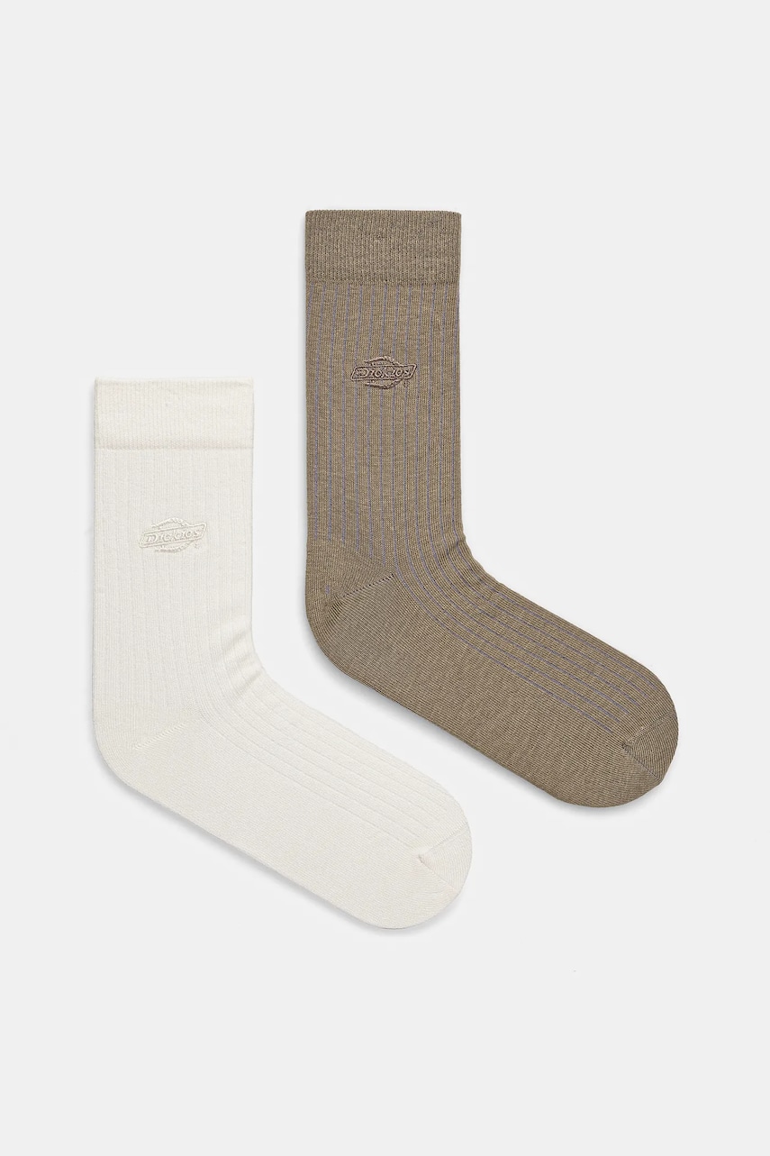 Κάλτσες Dickies RIB 2-pack χρώμα: μπεζ, DK0A4Z3X