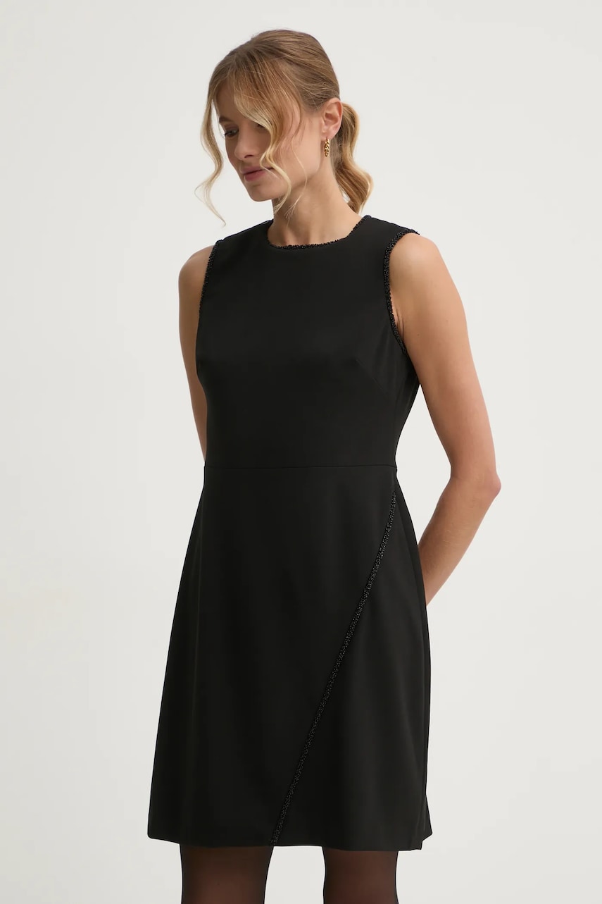 Φόρεμα Dkny χρώμα: μαύρο, DD4H1B61