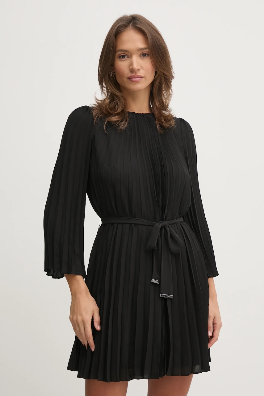Φόρεμα Dkny χρώμα: μαύρο, DD4JID78