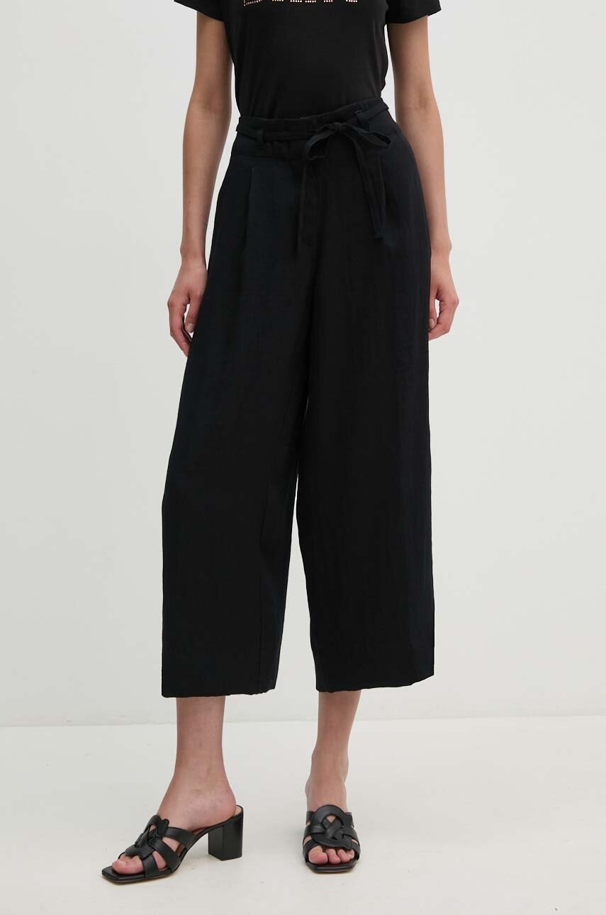 Παντελόνι Dkny χρώμα: μαύρο, P4EKTX63