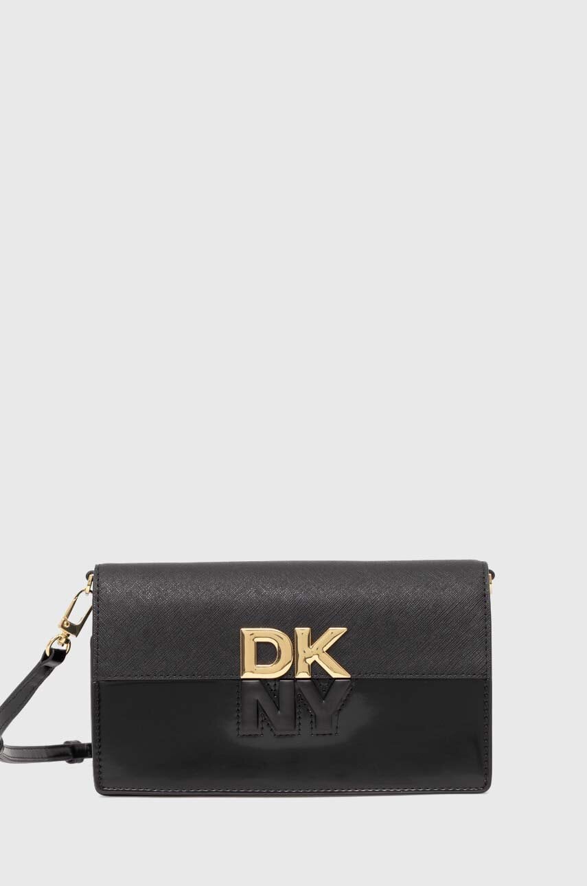 Τσάντα Dkny χρώμα: μαύρο, R42FKE32
